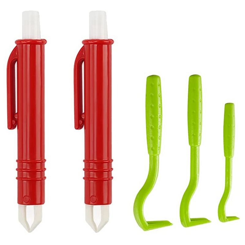 Tick Tweezers for Dogs, Cats, Children, Set of 3, Tick Hooks and Set of 2, Tick Tweezers, Easy and Safe Tick Remover
