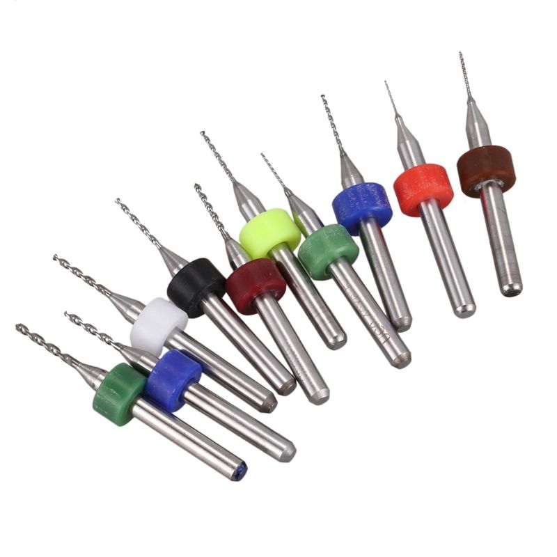 Pack of 30 Carbide Mini Drill Bits CNC PCB (0.3-1.2mm)