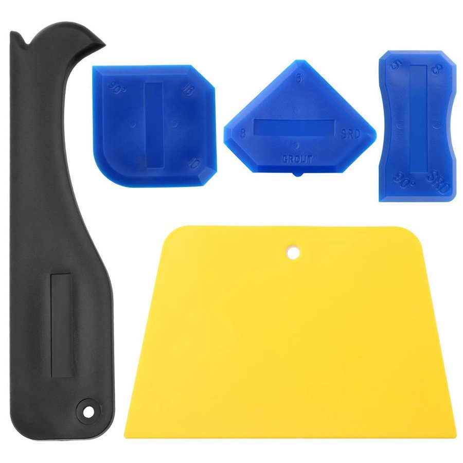 Caulking Scraper 5Pcs/Set Plastic Sealant Spreader Kit Glass Glue Sewing Beautify Tool for Molding Joints Grouting