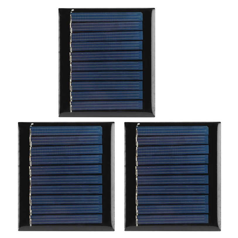 Solar Board 3Pcs/Set 0.3W 5V Mini Polycrystalline Silicon Power Panel Module for DIY Projects Toys