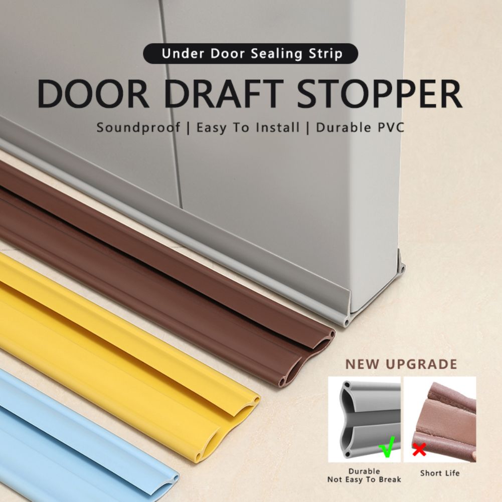 Door Bottom Sealing Strip Under Door Draft Stopper Home Dorm Bedroom Sound Proof Noise Reduction Door PVC Draft Stopper with nice material