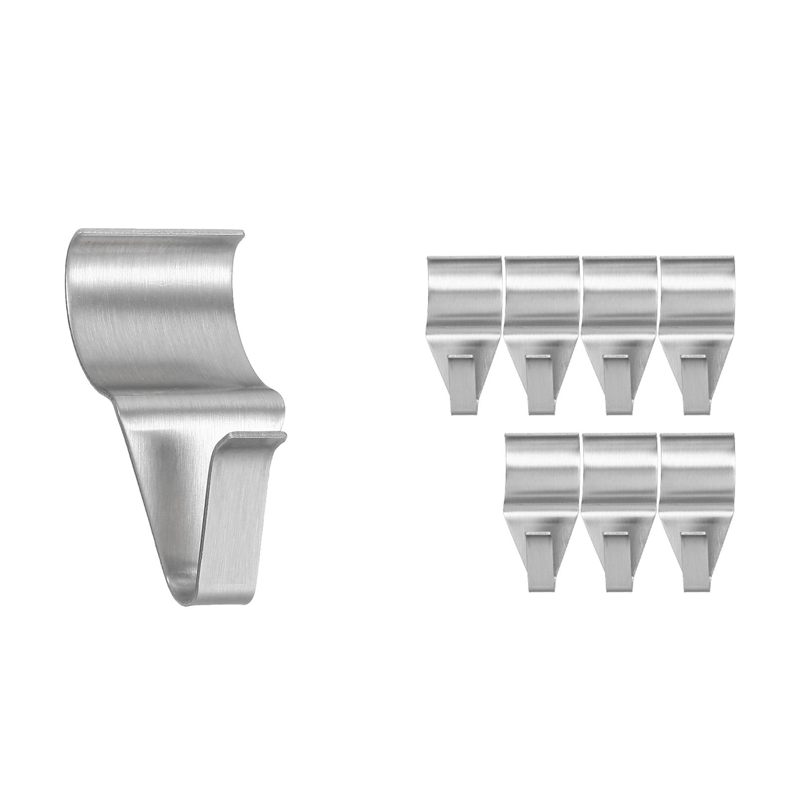 Vinyl Siding Hooks Heavy Duty Stainless Drill Free Vinyl Siding Clips No Punching Curved Design Buckle for Wreath Decor Tool Light Hanging 8 Pack