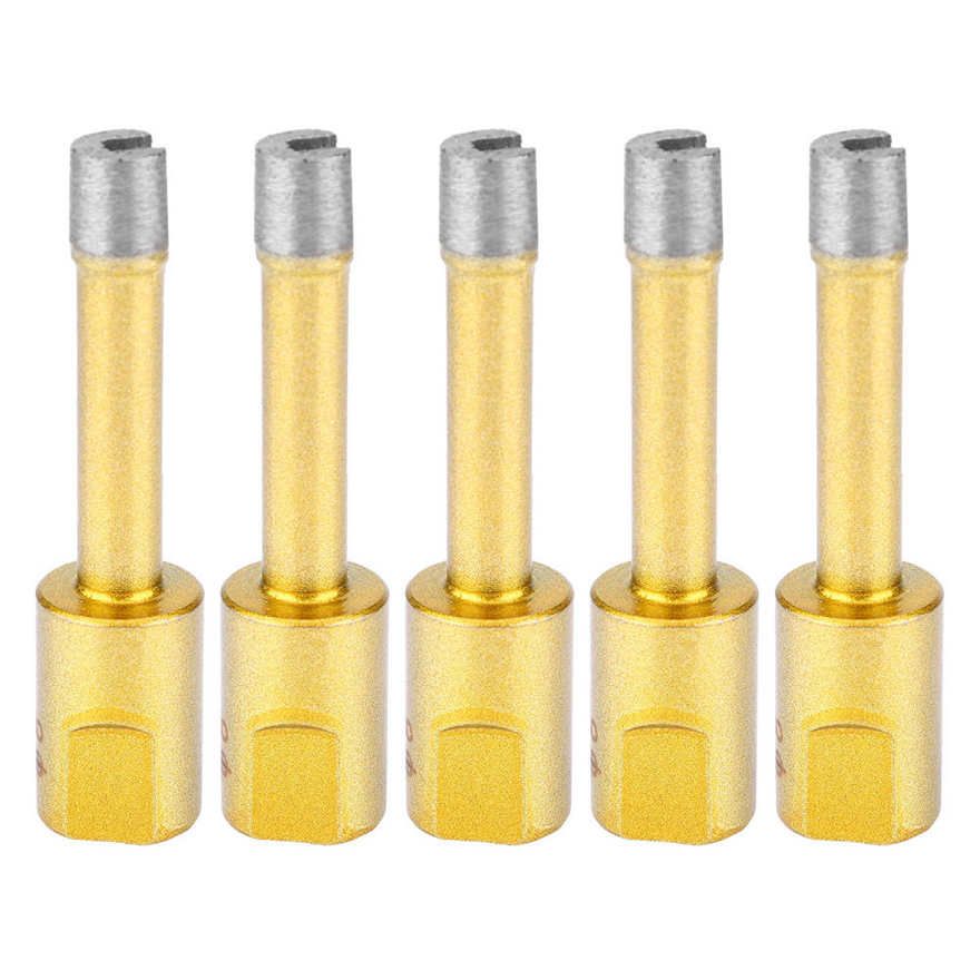 Angle Grinder Opener 5 Pcs Drill Bit Diamond Hole Saw Cutting Tool for Marble Glass Ceramic