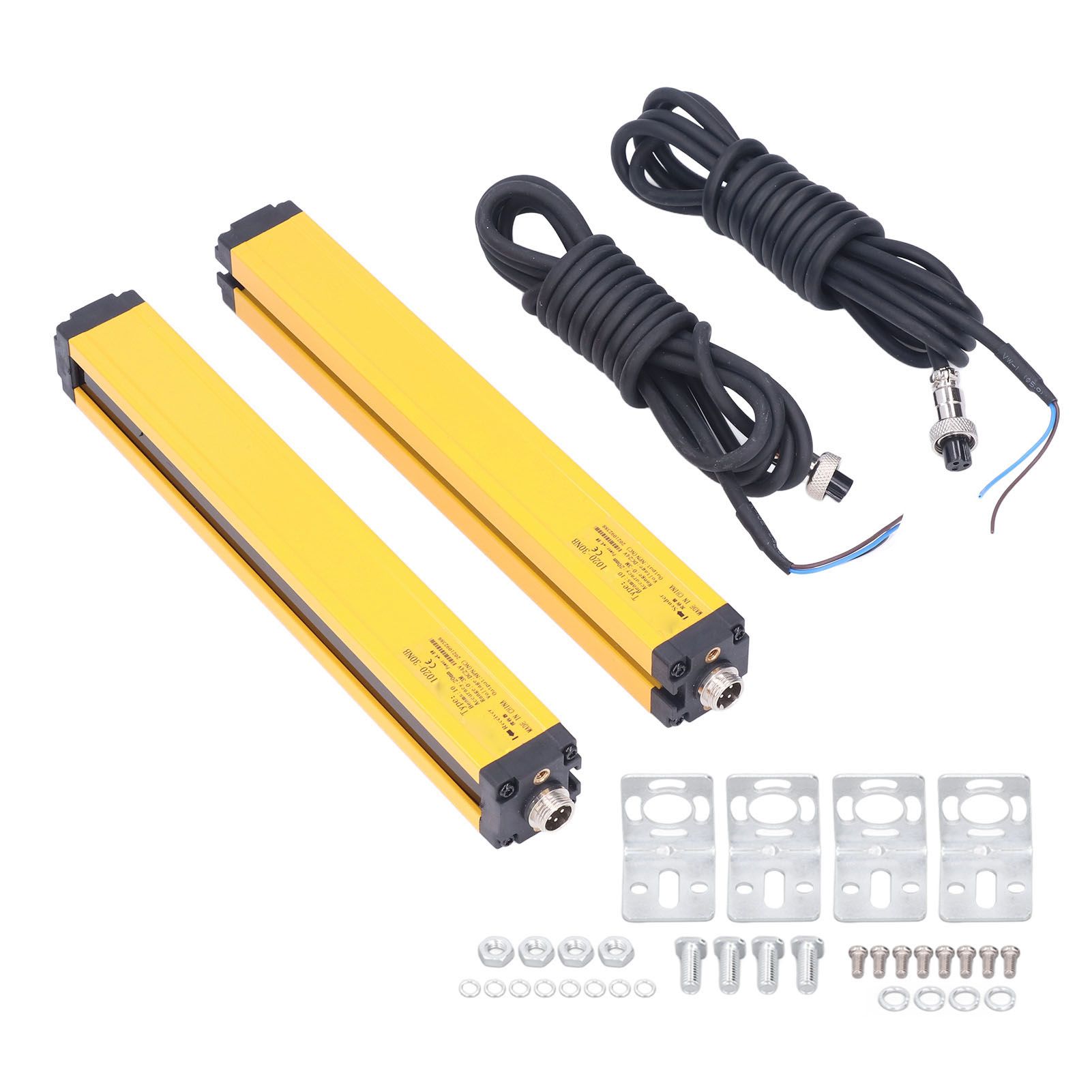 Safety Grating Infrared Light Curtain Sensor 10 Beam Photoelectric Switch 20mm