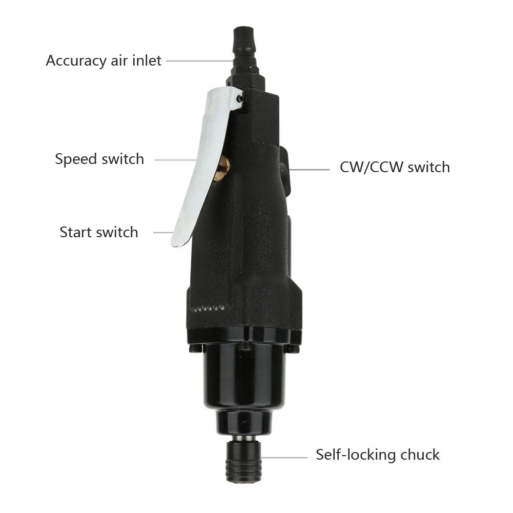 Pneumatic Air Screwdriver 8000 RPM 1/4 \"straight Hand Industrial