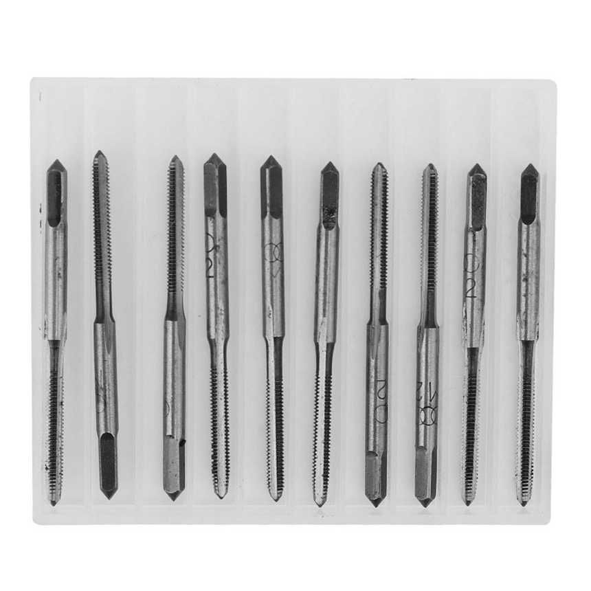 10pcs Carbon Steel Metric Hand Tap Screw Thread Tapping Tool M2 M4 M6 M8
