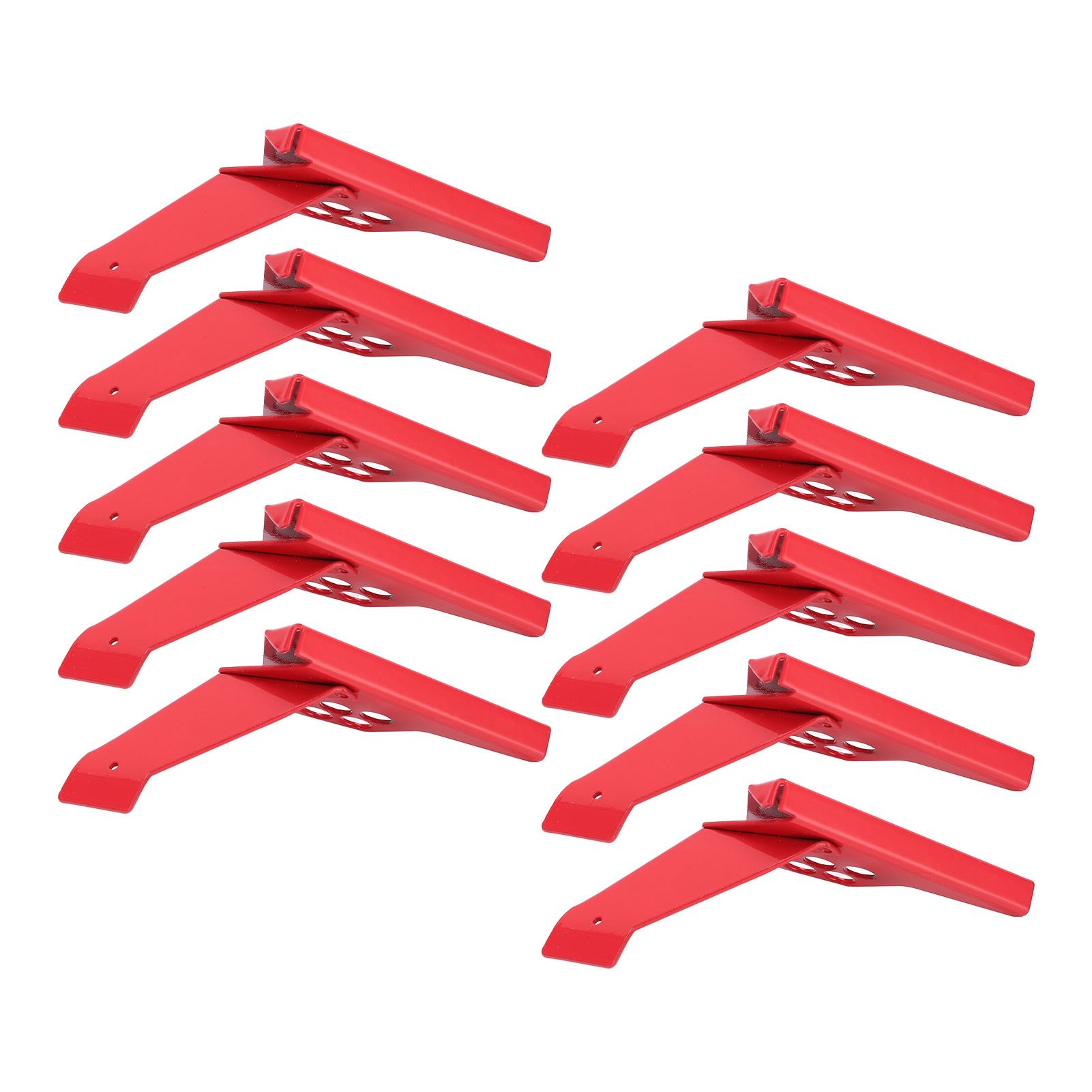 Limeng La 10pcs Ball Valve Lock Safety Lockout Stainless Steel Small Red for 38‑76mm/1.5‑2.99in Stem Diameter