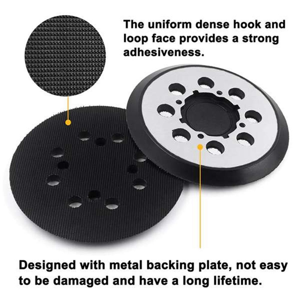 5 PCS 5 Inch 125MM 8-Hole Hook and Loop Sanding Pad Sander Backing Pad for Sanding Disc for Type 1, DWE6421K DWE6423