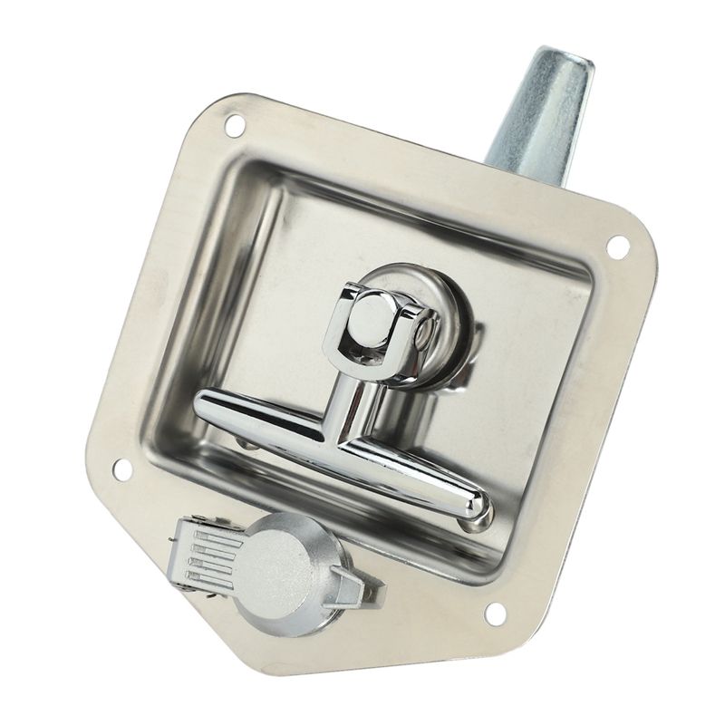 Stainless Steel Folding T-Shape Handle Lock Tool Box Keys Kit