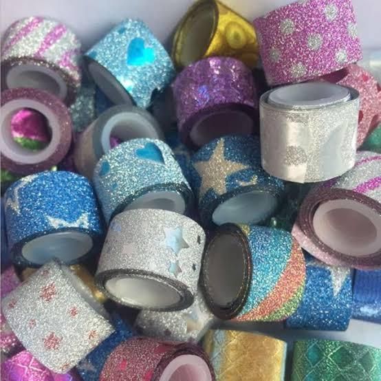 Mini Glitter Washi Tape - 20 pcs