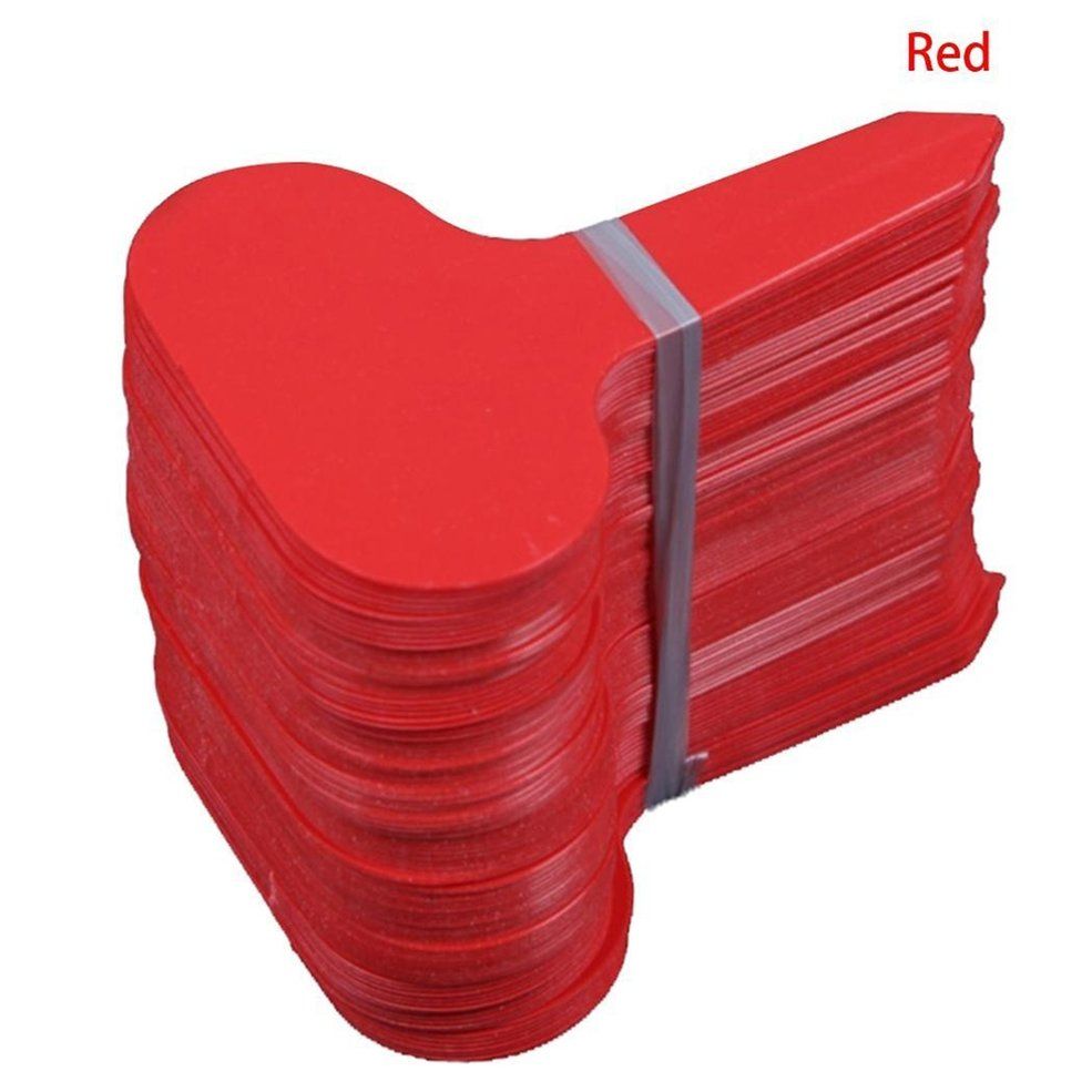 100Pcs Plastic T-type Garden Tags  Flower Label Nursery Thick Tag Markers