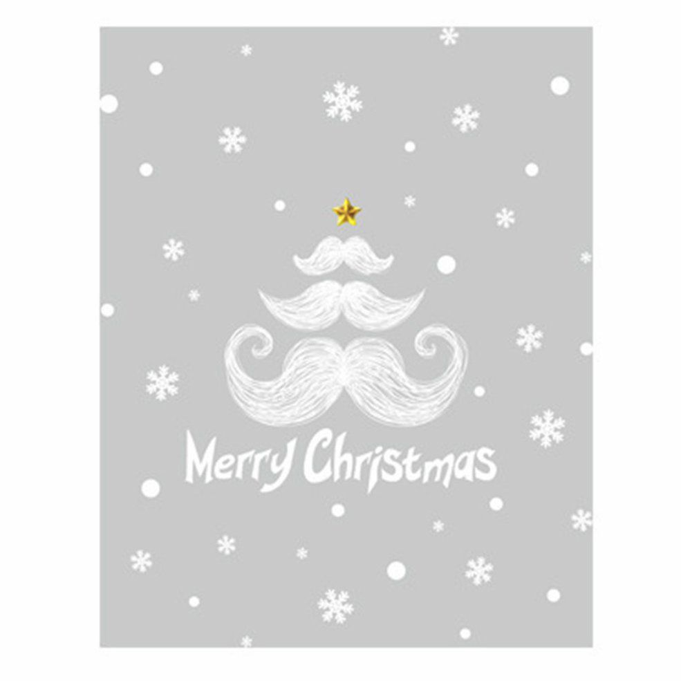 Christmas Window Glass Hanging Decoration Stickers Shopping Mall Decoration Creative Beard Stickers XL619