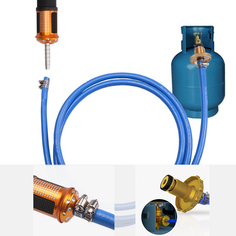 Electronic Ignition Liquefied Gas Welding Torch Kit with 3M Hose for Soldering Cooking Brazing Heating Lighting