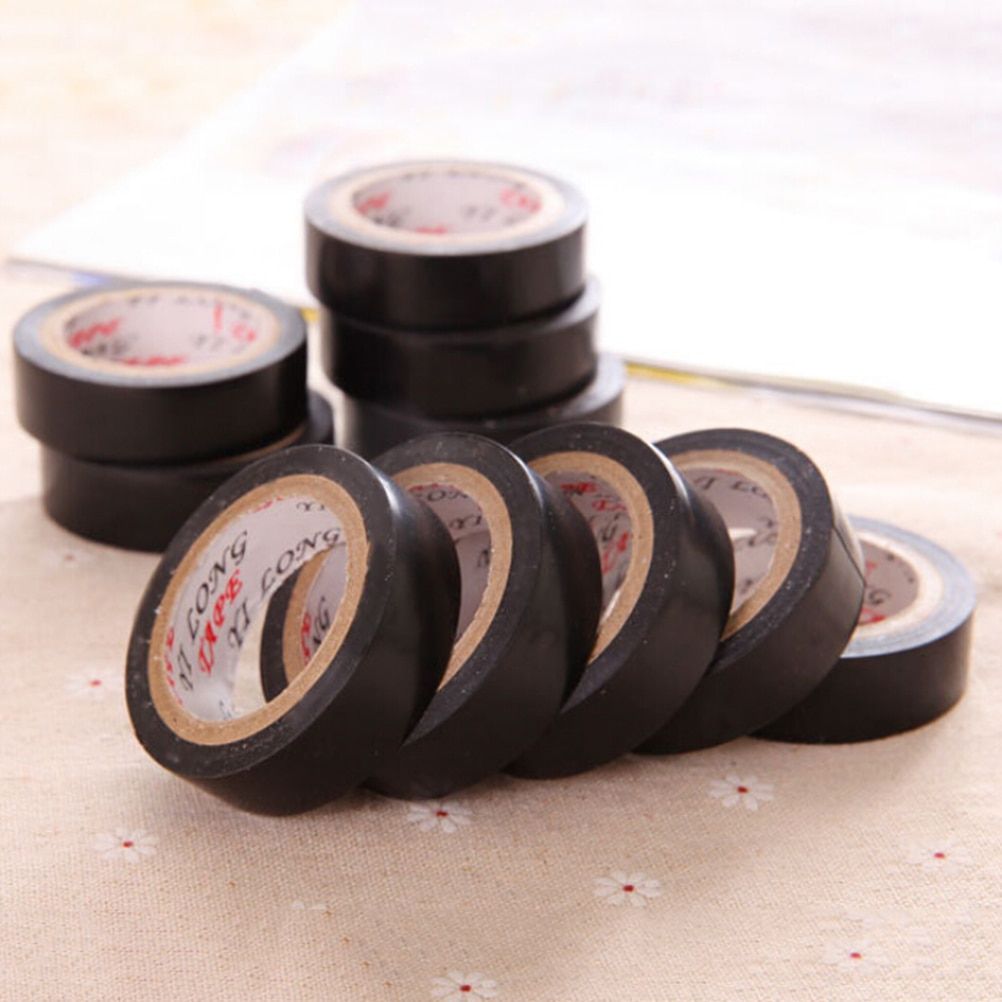 Roll PVC Electrical Tape Flame Retardent Insulation Adhesive Tape Electrical Insulation Tape DIY Electrical Tools 10 M*15 mm