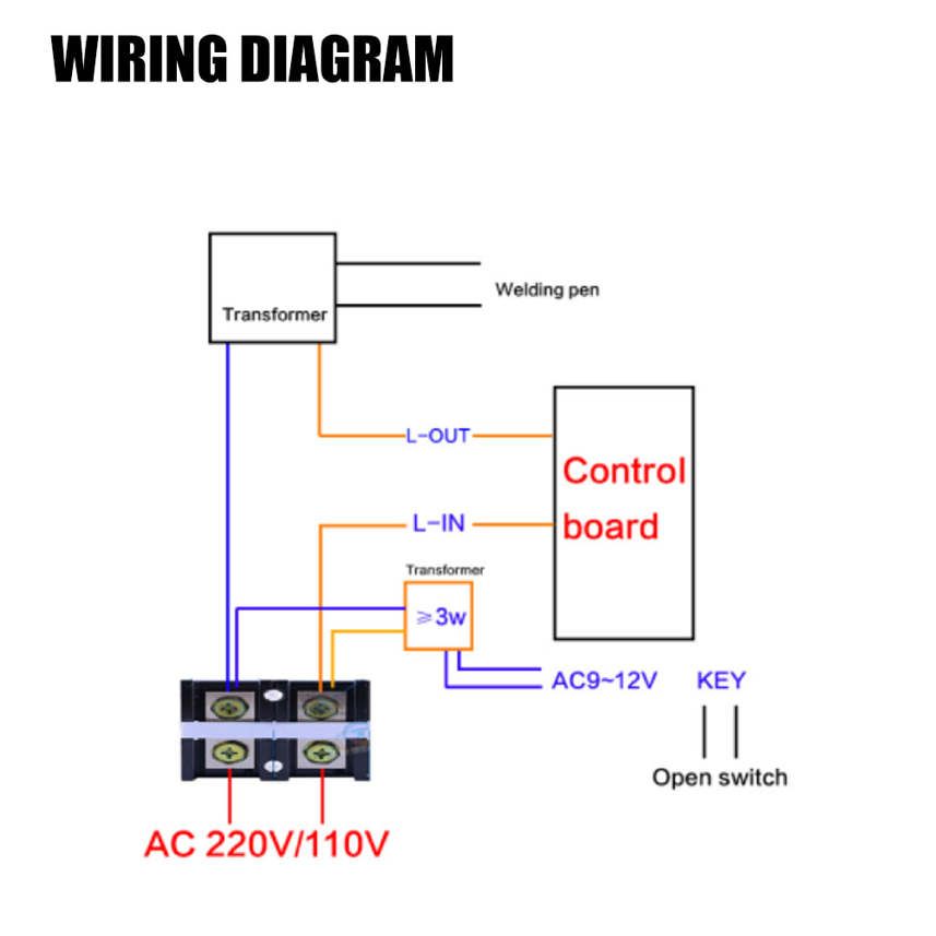 Spot welder controller control module Digital spot display for packs Nickel plated single cells