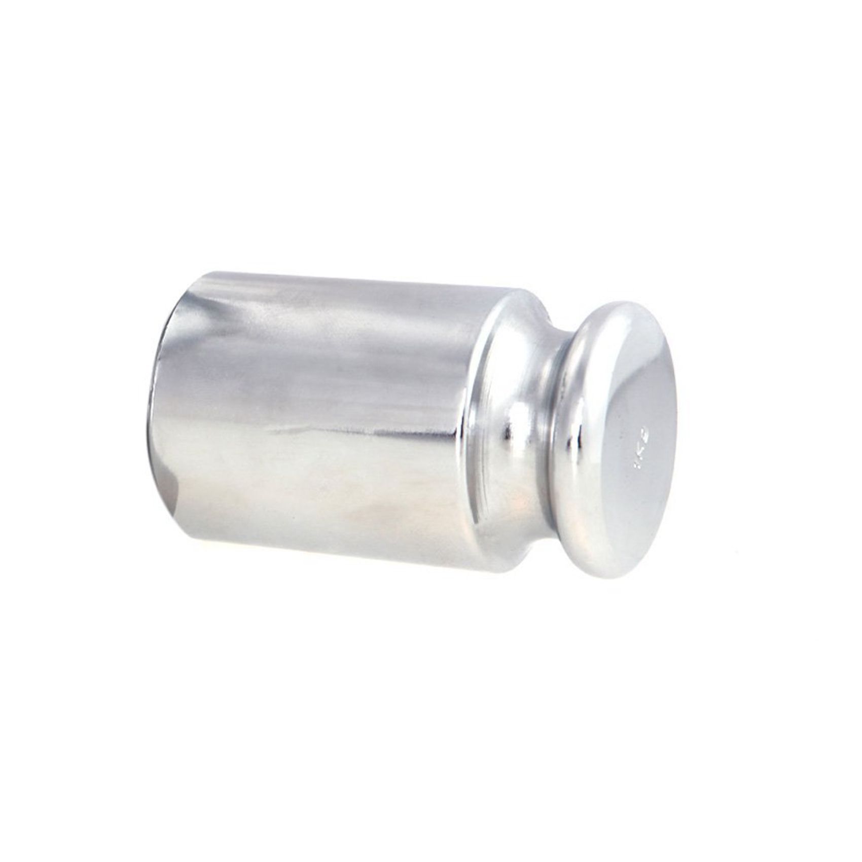 2X Weight 1000G Chrome Plating Calibration Gram Scale Weight for Digital Scale Balance y White