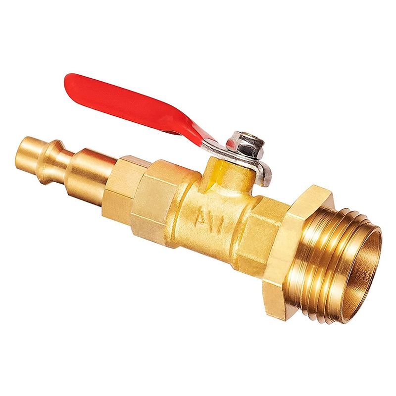 Sprinkler Blowout Adapter,With GHT Threaded Blowout Quick Plug, Suitable for RV Trailer Camping Garden Water Pipe (Male)