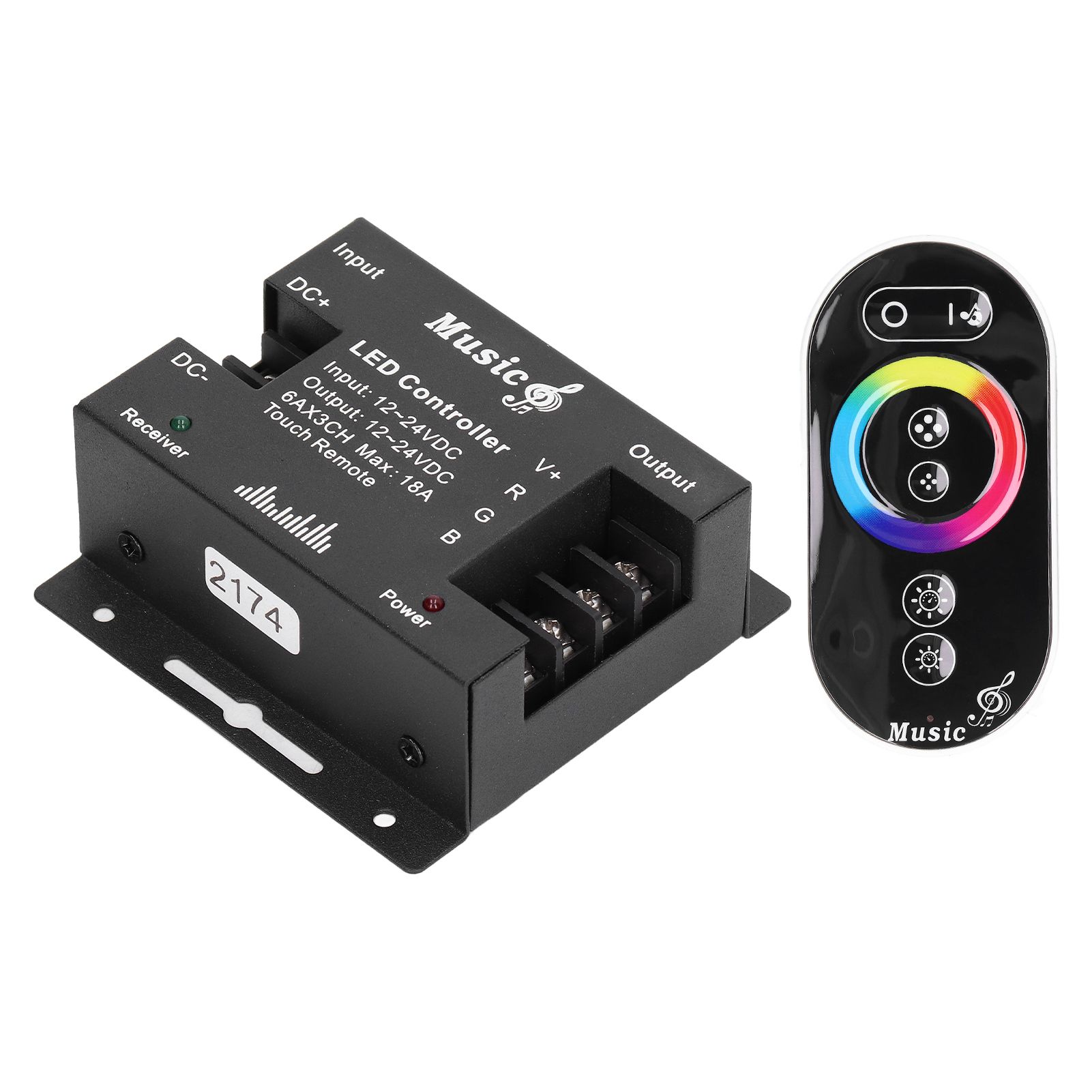 LED Controller Music Touch High Sensitivety RGB Strip Light GS