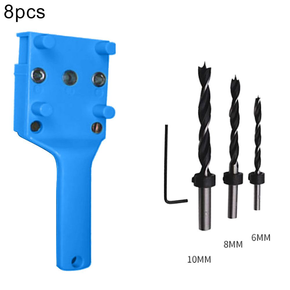 1/8/38/41Pcs Dowel Jig 6/8/10mm Wood Drill Bits Hole Guide Fix Carpentry Tools