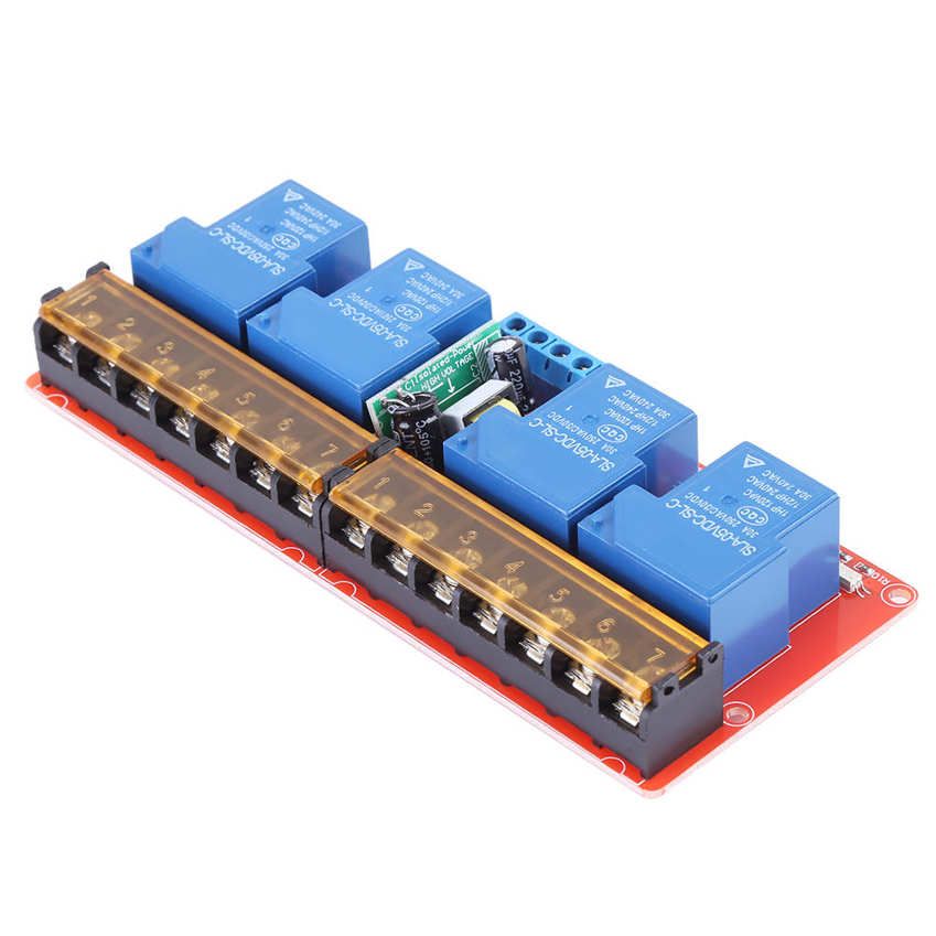 4 Channel Relay 100-250V 30A High Low Level Trigger Module