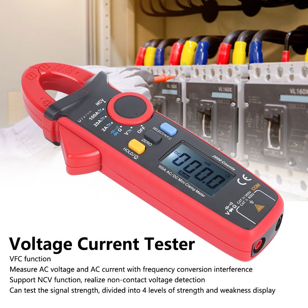 Voltage Current Tester UT210E Handheld Digital Clamp Meter Multimeter with VFC Function