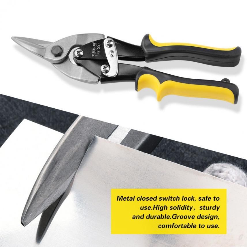 Aviation Snip Left Cut Offset Aviation Tin Cutting Shears for Iron Sheet (TU-2100C)