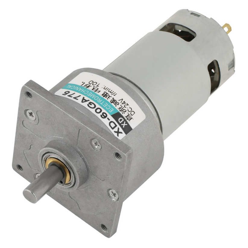 DC12V/24V 35W Micro DC Metal Gear Motor Copper Torque Speed Adjustable CW/CCW