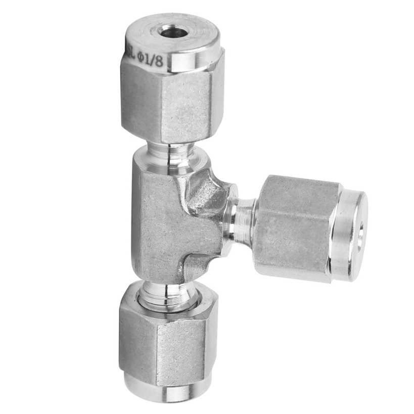Ferrule Connector Compression Diameter Tee 316 Stainless Steel Die Forging SS‑600‑3