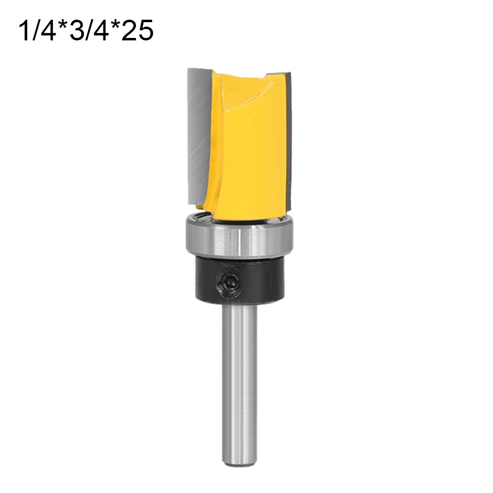 1/4inch/6mm Shank Template Flush Trim Hinge Mortising Router Bit Woodworking Tool