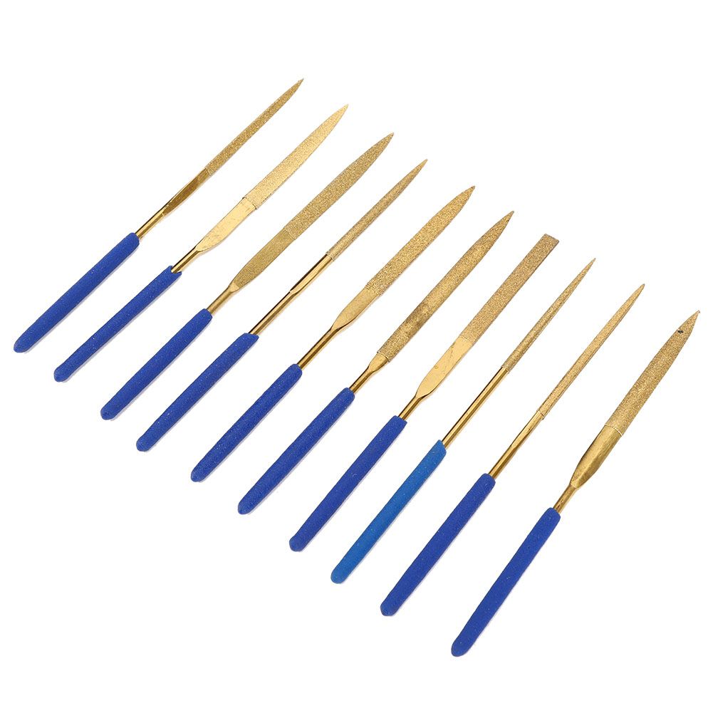 Needle File Set 5.5inch Total Length 2.0inch Usable Steel For Metal