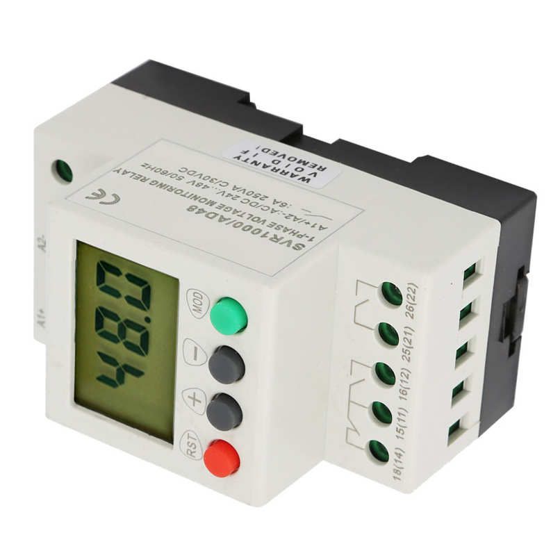 D12/AD48/AD220 /DC 24V-48V 50/60Hz SVR1000 Relay Motor Overvoltage Protector