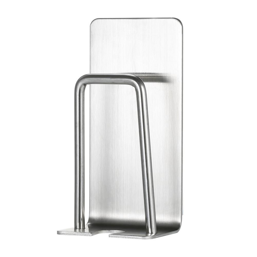 Wall Mounted Toothbrush Holder Stainless Steel Toothbrush Stand Toothpaste Rinse Cup Storage Rack Toothbrushes Holders with Self Adhesive Hook