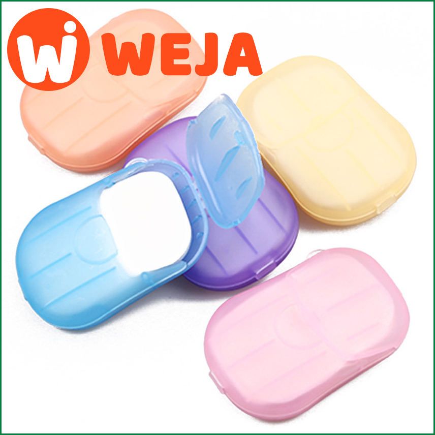 20PCS Portable Disposable Soap Paper Travel Soap Paper Washing Hand Bath Clean Scented Slice Sheets Mini Paper Soap Dropshipping