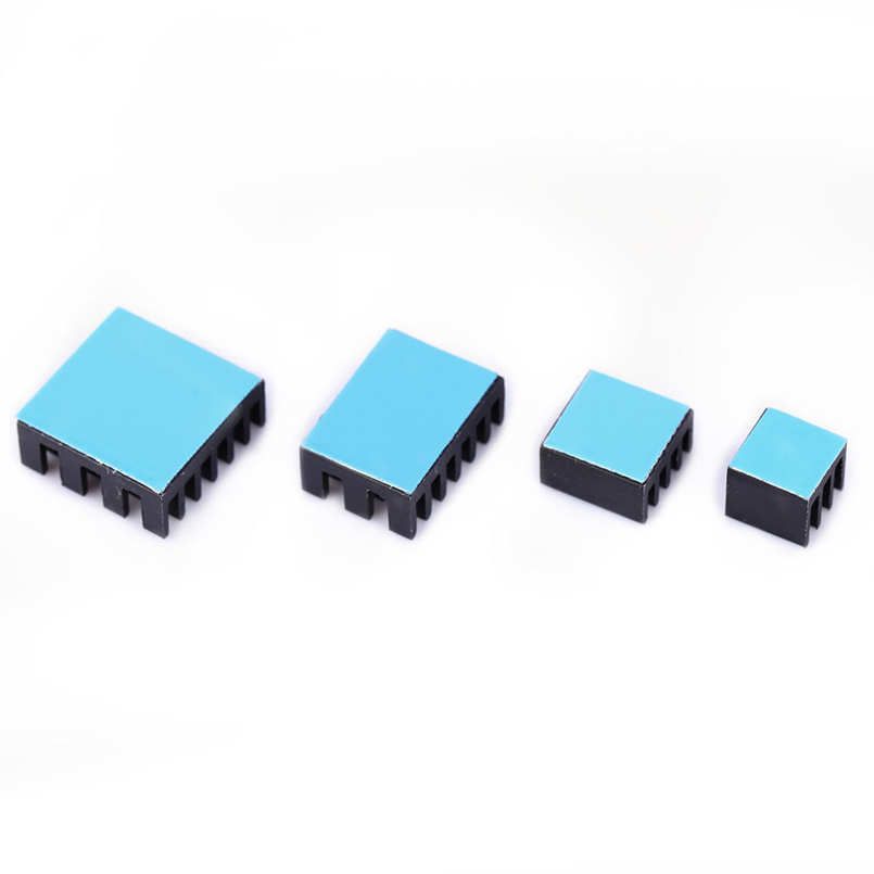 CPU Radiator 20pcs Black Aluminum Heat Sink Cooler with Adhesive for Raspberry Pi 2/3/4 3B+ 4B