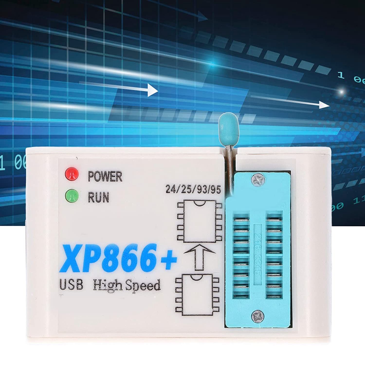 SPI Programmable Logic Circuit High Speed Programmer Quick Reading Writing XP866+ Wide Compatibility for Burning