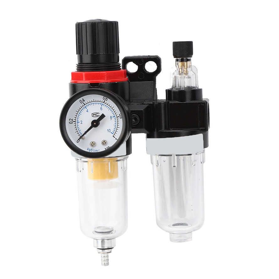 AFC-2000 1/4inch Air Filter Pressure Regulator Combo Oil Water Separator Gas Liquid Separation Aluminum