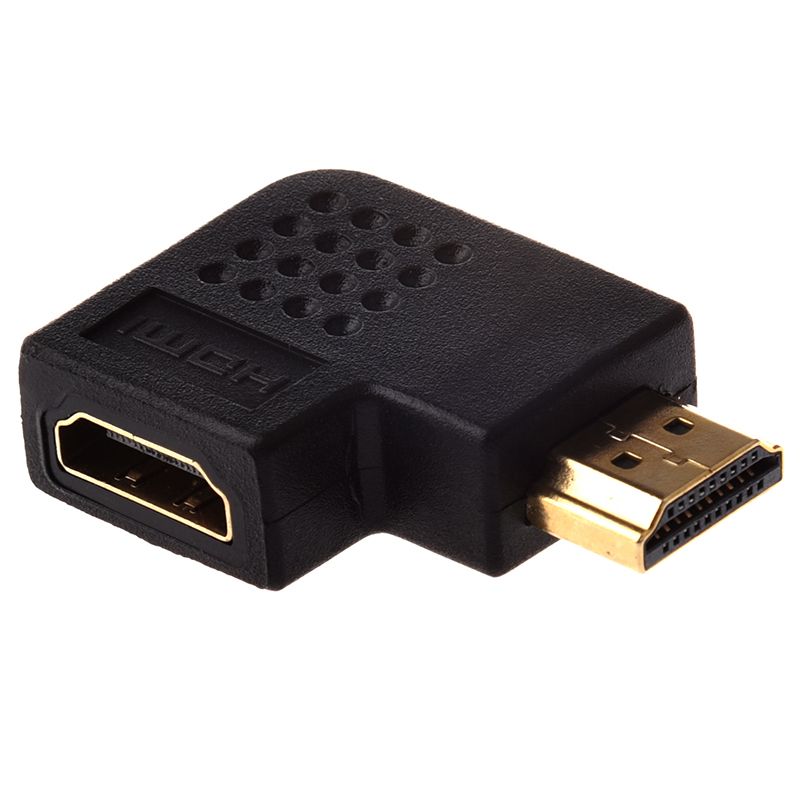 HDMI Male To HDMI Female Right Angle Port Adapter