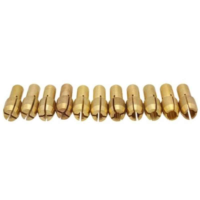 Fashion 11Pcs/ Mini Drill Brass Collet Chuck for Dremel Rotary Tool