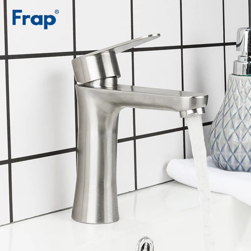Frap New Brushed Bathroom Basin Faucet Sink Mixer Tap Hot and Cold Water Mixer Crane Bathrom Faucet Torneira para banheiro F1048