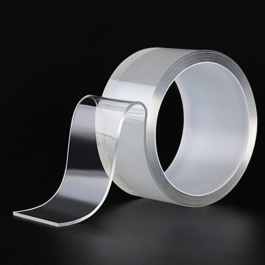 Transparent Double-sided Reusable Washable Tape Adhesive Paste Trace Removable Glue Household er