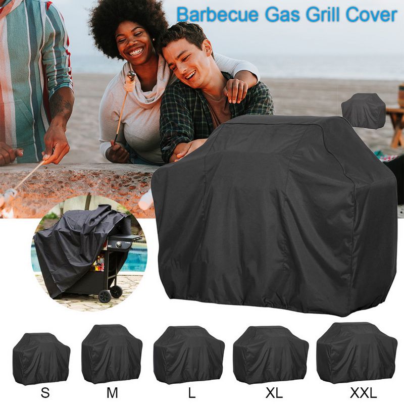 【BestGO】Waterproof Dustdproof BBQ Cover Outdoor Storage Rainproof Barbecue Grill  With Protective Cover Outdoor Burner Rain Grill Barbacoa Anti Dust Protector For Outdoor Gas Charcoal Electric Barbe BBQ Cover Protector