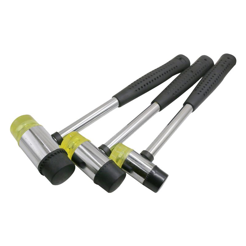 Soft Mallet Used for Jewelry Craftsmen, Leather Crafts, Wood, Floor-Mounted Double-Sided Rubber Soft-Headed Hammer