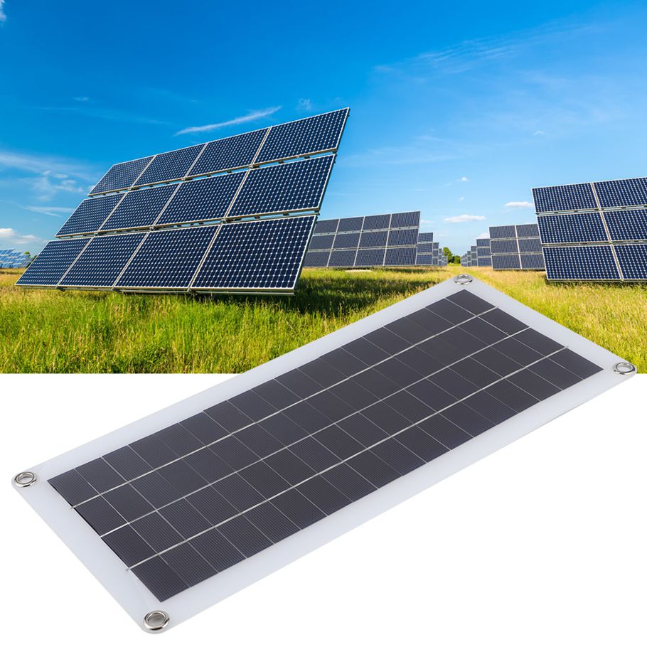 Solar Charger 20W 18V Portable Power Panel Photovoltaic Module for Outdoor Camping Travel