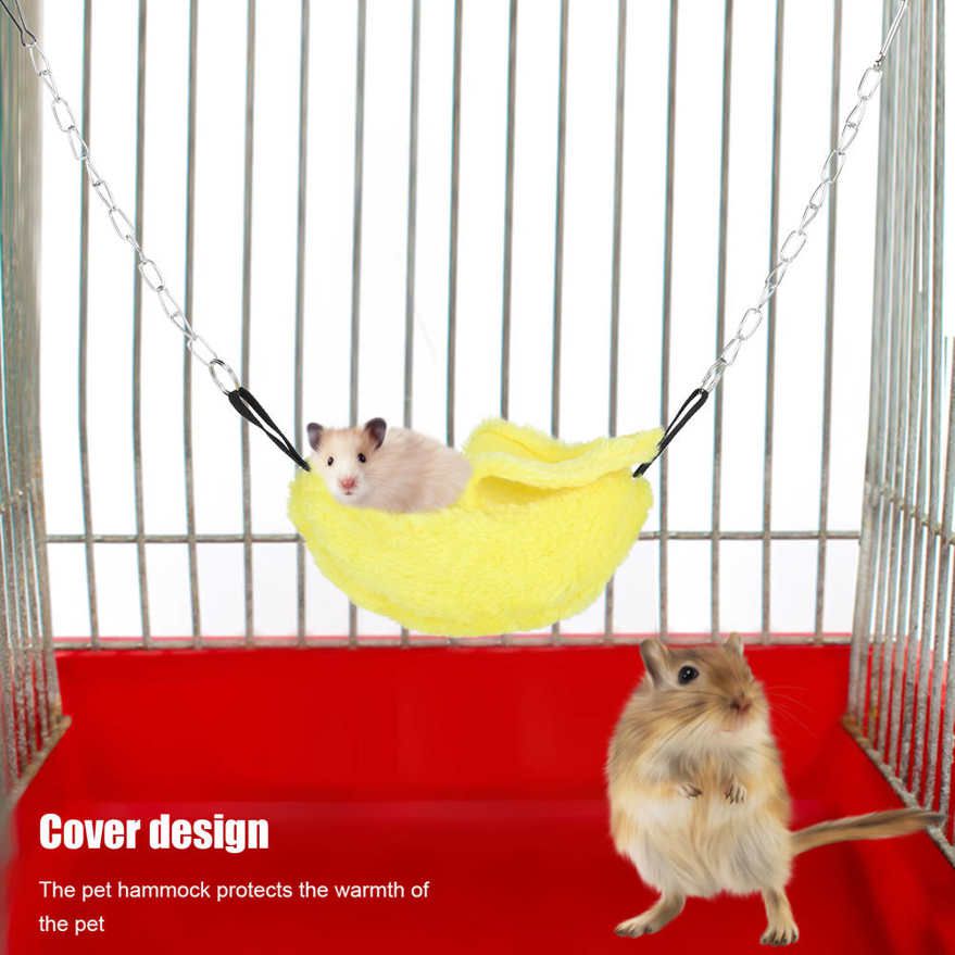 Pet Accessories 3 Sets Cage Winter Warm Banana Shape Hamster Hammock Bed Hanging House Sleeping Nests