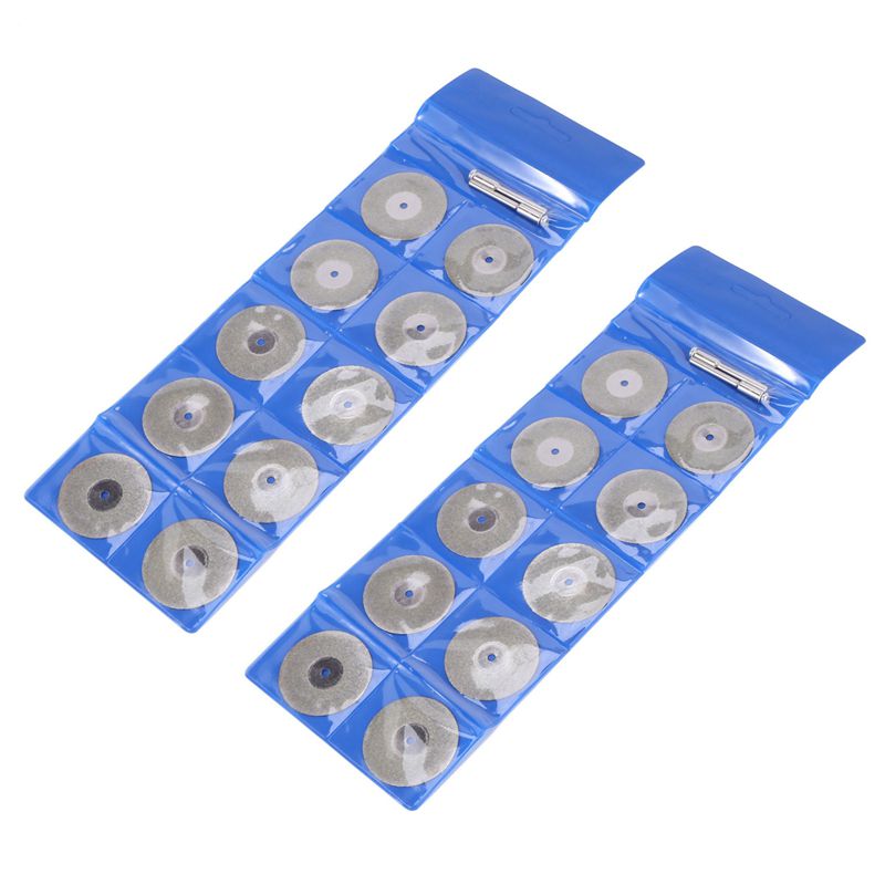 20Pcs Accessories 35mm Diamond Cutting Disc for Metal Grinding Wheel Disc Mini Circular Saw for Drill Rotary Tool