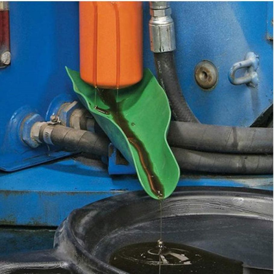 TE Silicone Flexible Oil Draining Oil Guiding Tool Oil Guiding Plate Green Horn