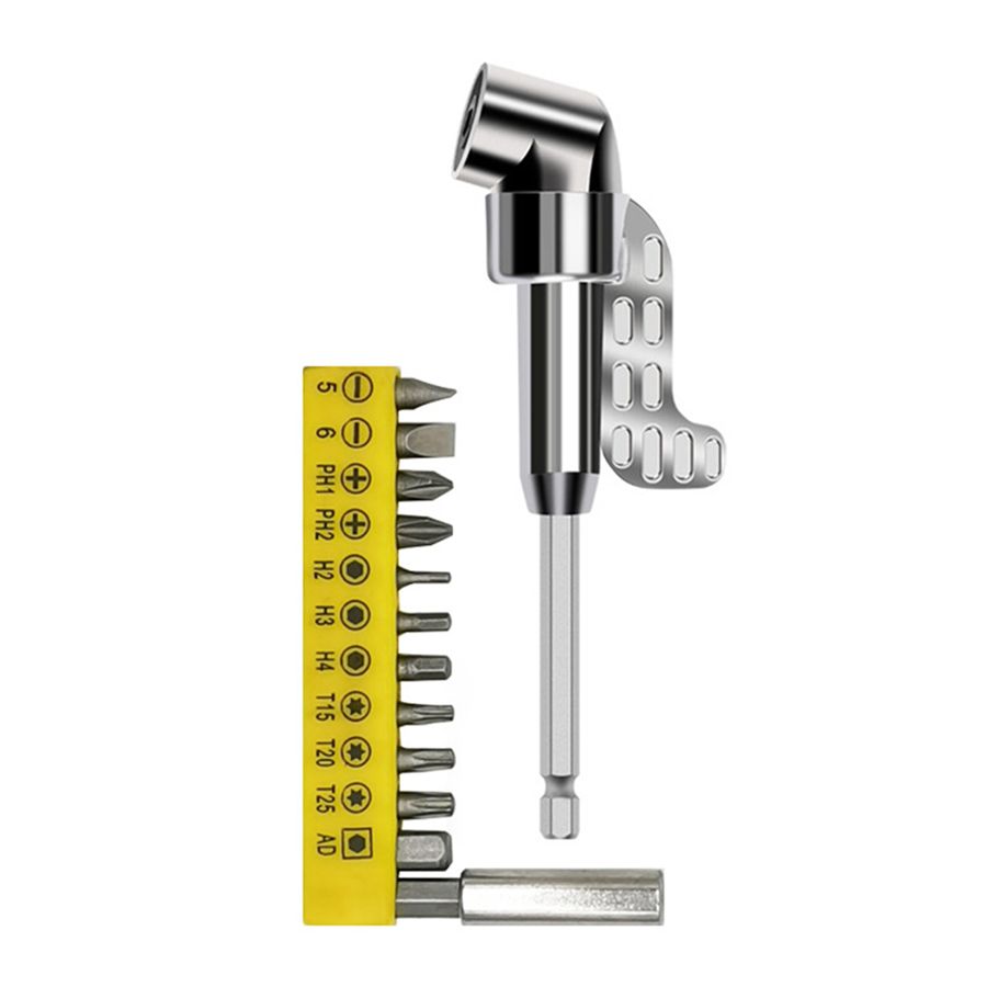 Right Angle Drill Attachment Convenient Labor-saving Assistant Tool Right Angle Drill Bits Adapter Holder for Screws