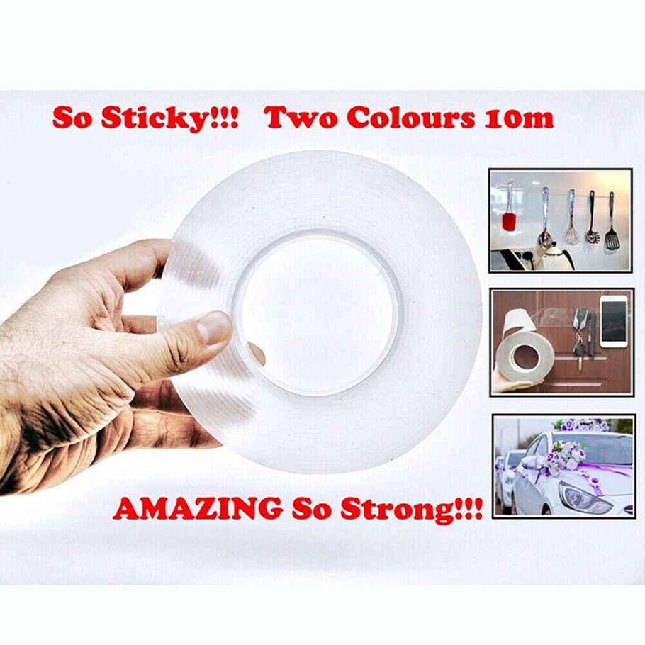 Magic Double-sided Grip Tape Traceless Washable Adhesive Gel Nano Invisible Tape