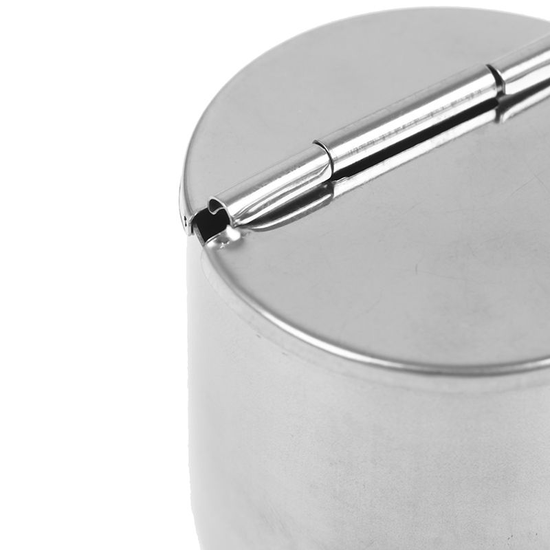 5*5cm Stainless Steel Dental Cotton Tank Disinfection Jar Storage Test Bottles Half Clamshell