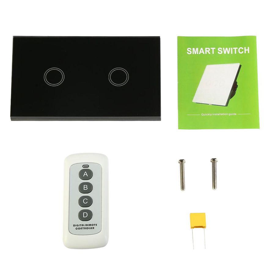 Wireless Remote Control Group Control Two-button Switch Touch Smart Switch